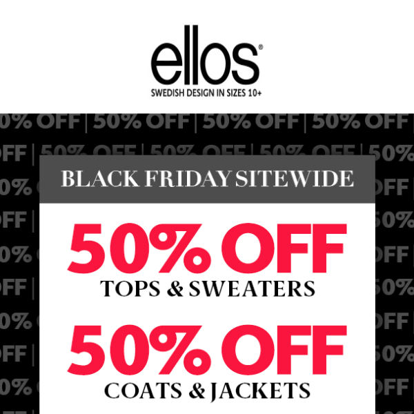❣Happy Holiday! Enjoy early access to Black Friday Deals - Ellos