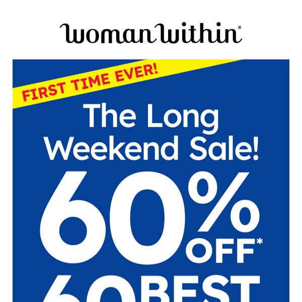 (1) NEW Message: 60% Off Our 60 Best Sellers Ends Soon!