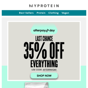 Myprotein Australia Last Chance, 35% Off Everything! 🚨🛍️💸