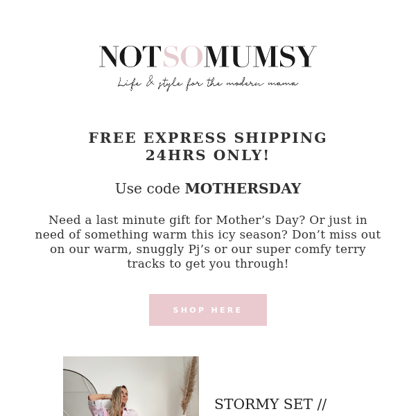 MOTHER’S DAY FREE EXPRESS SHIPPING!! 💖