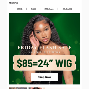 IN STOCK! $85 Get 24" Glueless Wig