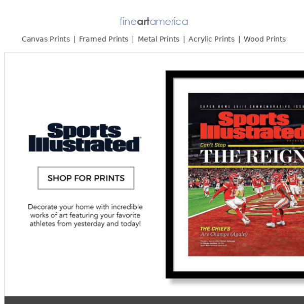 Decorate Your Home with Wall Art Featuring Iconic Sports Illustrated Covers!