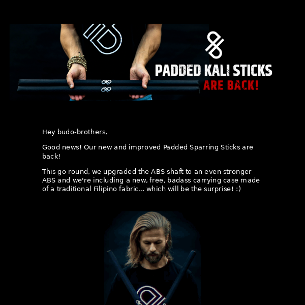 👀 Padded Kali Sticks Are Back!