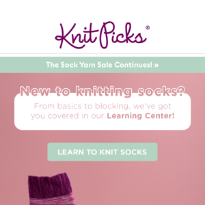 Learn how to knit socks!