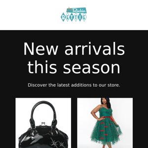 Introducing our latest handbags and swing dresses!
