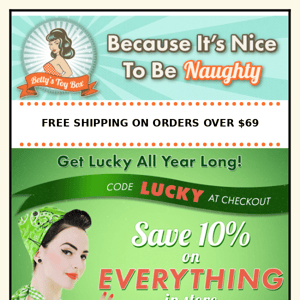 Get Lucky! 10% OFF ENTIRE STORE 🍀