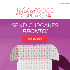 Need a last-minute gift? Send cupcakes!