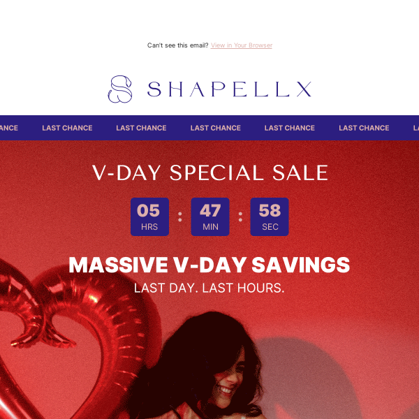 ⌛Last Hours: Massive V-Day Savings