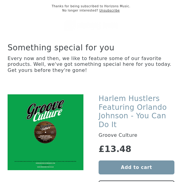 Out now! Harlem Hustlers Featuring Orlando Johnson - You Can Do It