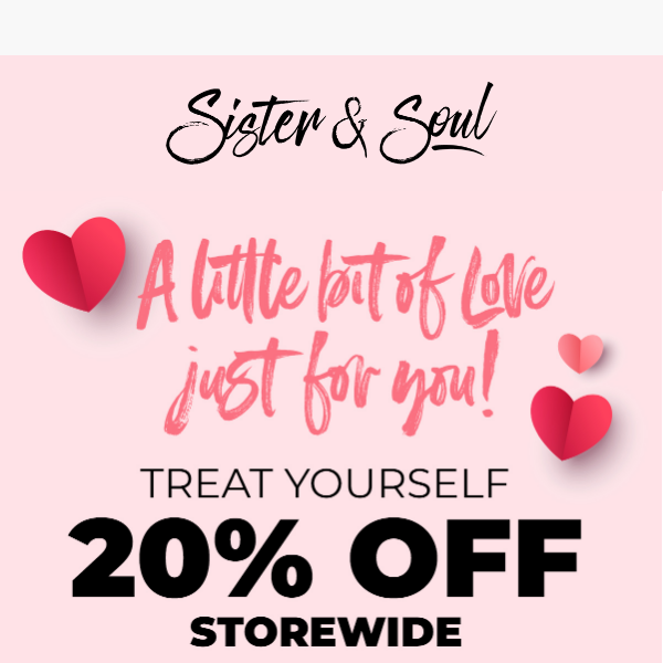 ❤️ 20% Off Storewide LOVE For You! ❤️