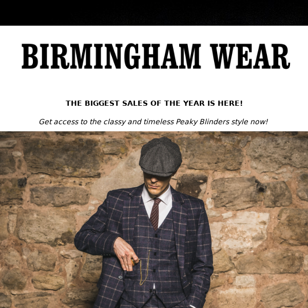 🥃DRESS LIKE A PEAKY BLINDERS WITH 60% OFF