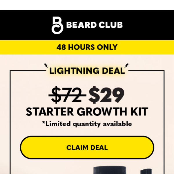 Just dropped: Lightning Deal on Starter Growth Kit!