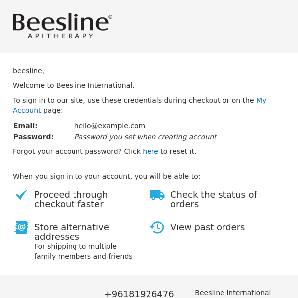 Welcome to Beesline International