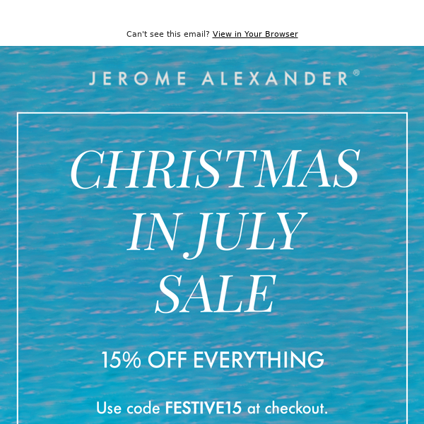 15% off Christmas in July Sale🎄