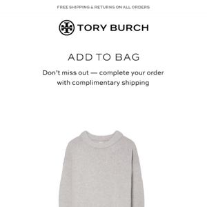 Tory Burch, still interested in the Merino Sweater?