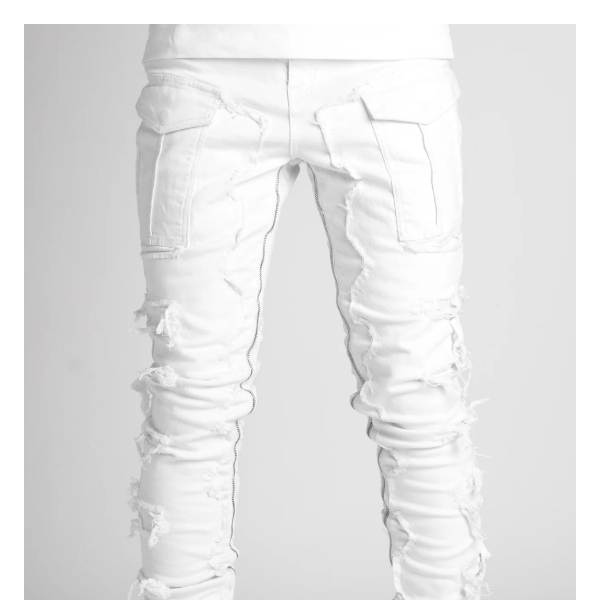 Ghost White Stacked Denim!