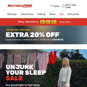 The more savings, the better: extra 20% off