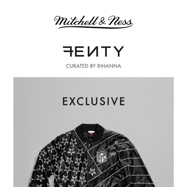 Rihanna  FENTY for M&N Limited Release Exclusive Leather Jacket! -  Mitchell And Ness