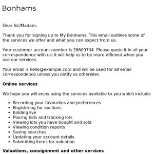 Bonhams: Welcome!