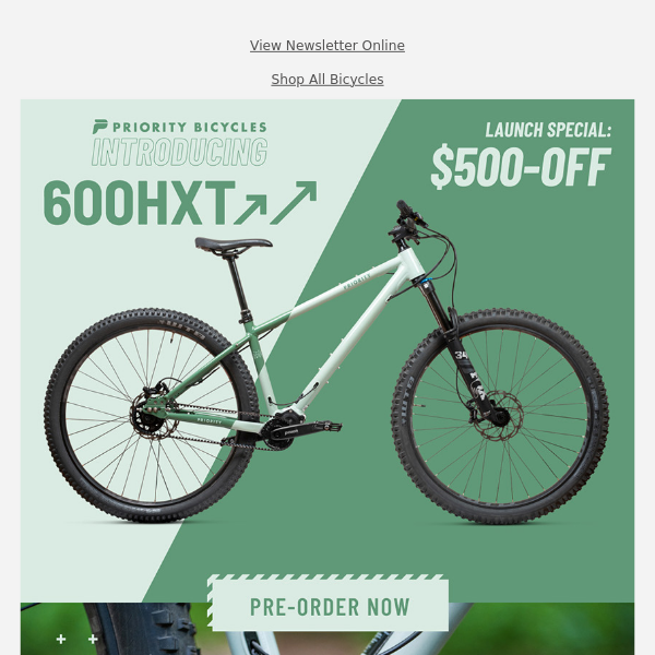 Introducing: The Priority 600HXT Hardcore Hardtail