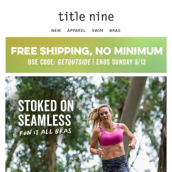 All new Brooks bras + FREE shipping