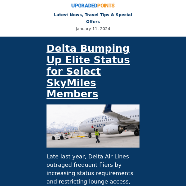 Delta elite status, an easy 15k Amex points, 40% Off Aegean flights, and more news...
