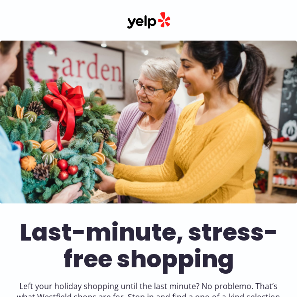 Keep the holidays easy in Westfield