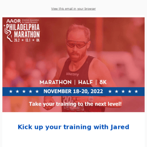 Mix up your Philadelphia Marathon Weekend training with Olympian Jared Ward!