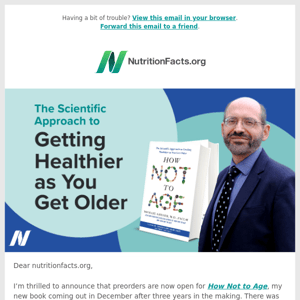 How Not to Age—Preorder Now!