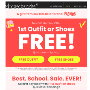 ShoeDazzle, This Is Confirmed! Your FREE Gift from FabKids