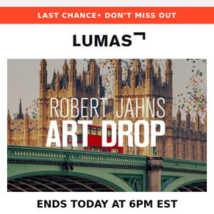 Ends today at 6pm EST! The ART DROP with Robert Jahns