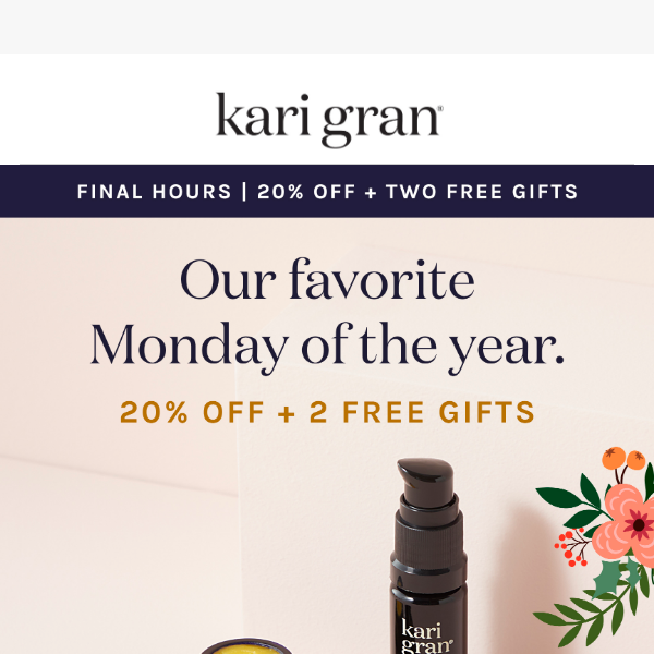 ⏰ Finals Hours! 20% + 2 gifts