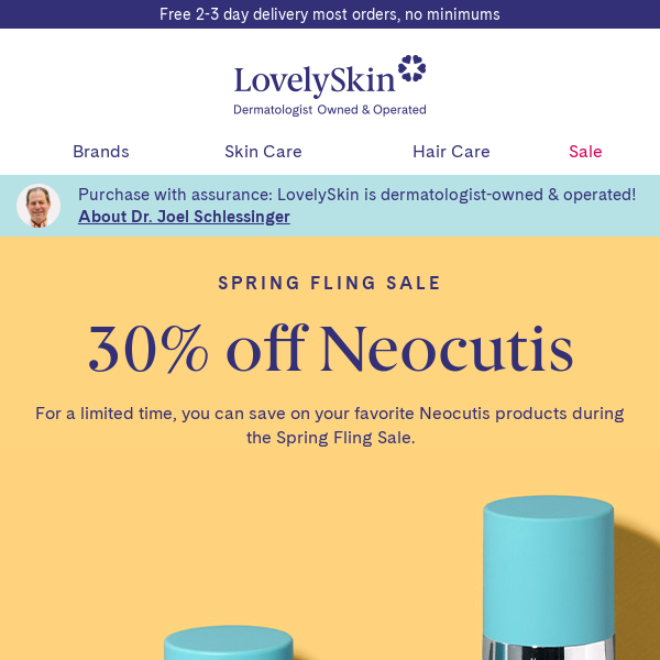 Spring into 30% off Neocutis savings now!