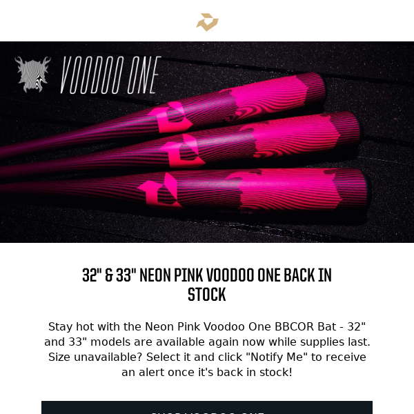 RESTOCK - 32 & 33" Neon Pink Voodoo One