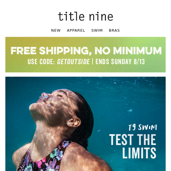 Fresh swim prints, plus FREE shipping