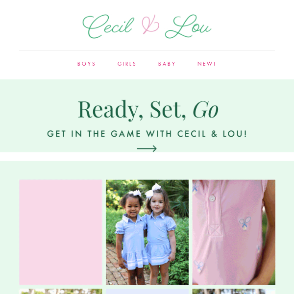 🎾⛳⚾ Get in the game with Cecil and Lou!