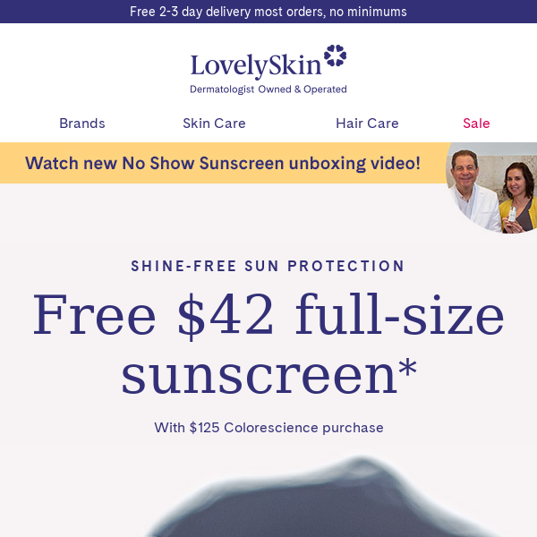 Total protection starts with your $42 Colorescience Face Shield Sunscreen gift