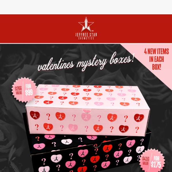 Valentines Mystery Boxes are available NOW ❤️‍🔥