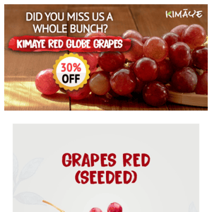 Globe like Grapes at 30% Off!