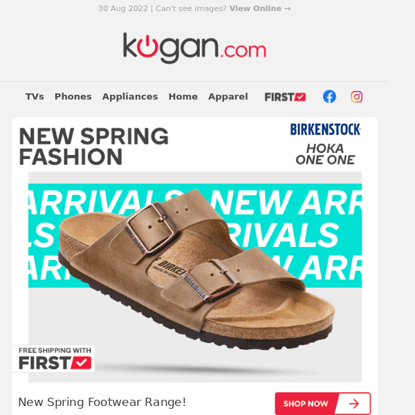 Spring Fashion New Arrivals! New Birkenstocks & Hoka One Ones