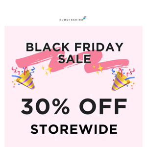 ⚡️ 30% OFF STOREWIDE ⚡️ 24H BLACK FRIDAY SPECIAL!