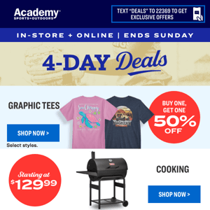 ENDS SUNDAY! 💥4-Day Deals💥
