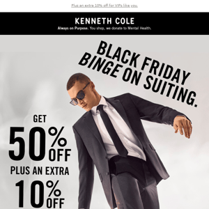 Does 50% Off Suit You?