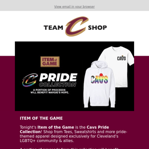 Cavs Pride Collection