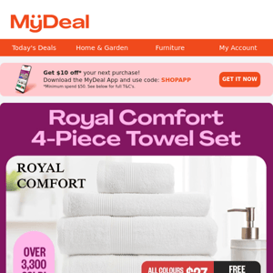 Luxurious Cotton Towel Sets | Only $27