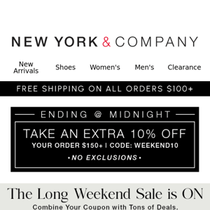 Last Chance‼️ Extra 10% Off Your Cart Ends @ Midnight!