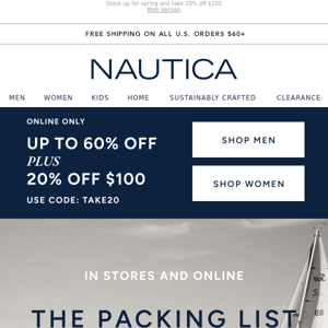 $19.99 & Up: The Packing List