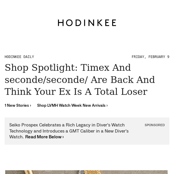 Hodinkee Daily | 02/09/2024