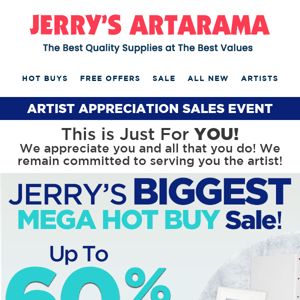 ENDS SOON! Artist Appreciation 🔥 HOT BUYS Mega Sale