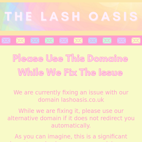 LashOasis.co.uk Is Down